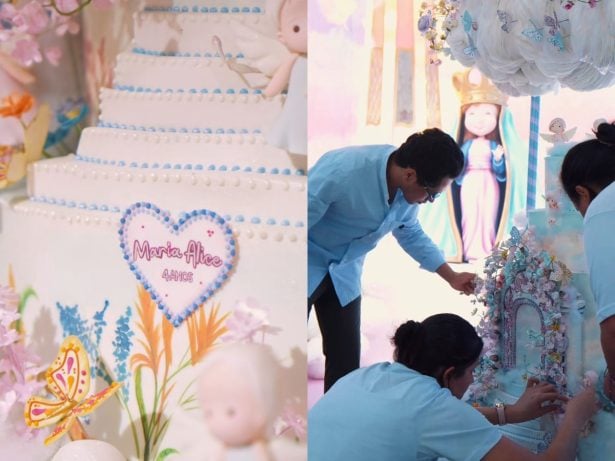 Para chegar no céu: veja os detalhes do bolo do aniversário de Maria Alice