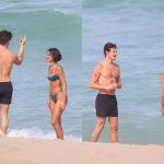 Bruna Marquezine e Shawn Mendes são flagrados em clima de romance em praia do Rio