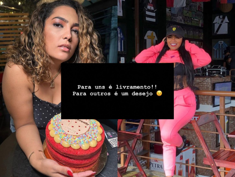 Nina soltou a indireta após Camila postar foto de bolo escrito: "Livramento"