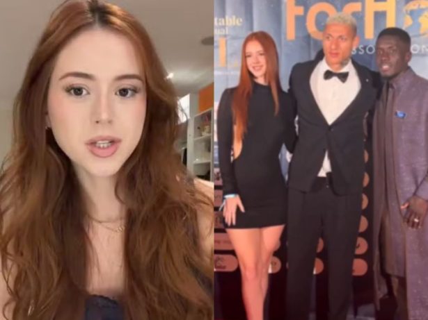 Mulher de Richarlison explica polêmica de vestido curto em festa de gala: “Fiquei envergonhada”