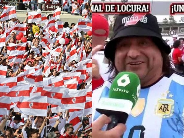 Torcedor do River Plate queima o próprio carro para ir ao Mundial com o filho