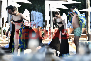 No Rio, Jessie J aproveita dia de sol para curtir piscina de hotel. Veja fotos!