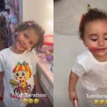 Neymar se diverte com filhas em dia de beleza e flagra “segredinho” entre irmãs; veja
