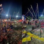 Brinquedo desaba em parque de diversões no Piauí e deixa crianças feridas