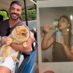 Papai coruja, Cauã Reymond compartilha registros de sua filha Sofia nas redes sociais