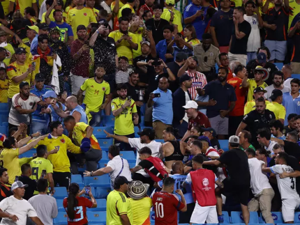 Uruguai e Colômbia, pela semifinal da Copa América, terminou em pancadaria generalizada (Reprodução)