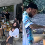 Daniel Alves aparece em foto de família em aniversário da esposa Joana Sanz