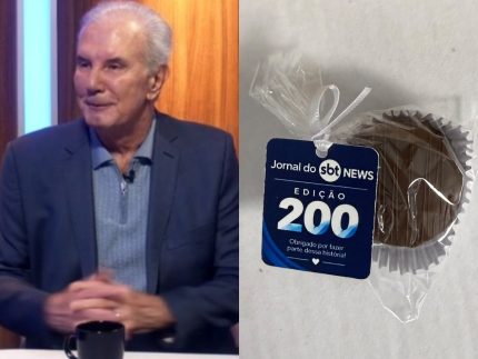 Celso Freitas faz surpresa e presenteia equipe pelos 200 edições do Jornal SBT News