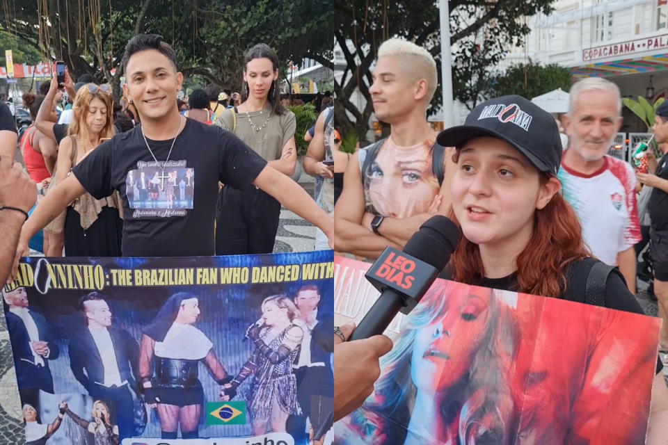 Fãs de Madonna fazem plantão em frente a hotel no Rio na expectativa de ver a cantora