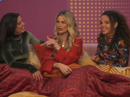 Yasmin Brunet é convidada para Na Cama com Pitanda, com Fernanda Bande e Pitel do BBB24 (Multishow)