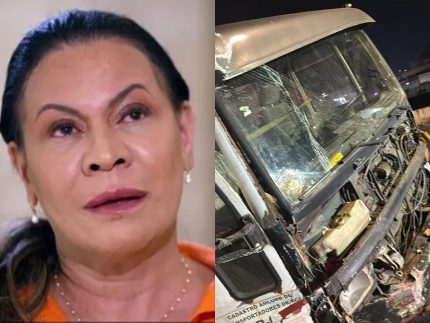 Mãe de Marília Mendonça, Ruth Dias sofre grave acidente de carro enquanto viajava de Goiânia para São Paulo (Reprodução /  Portal LeoDias)
