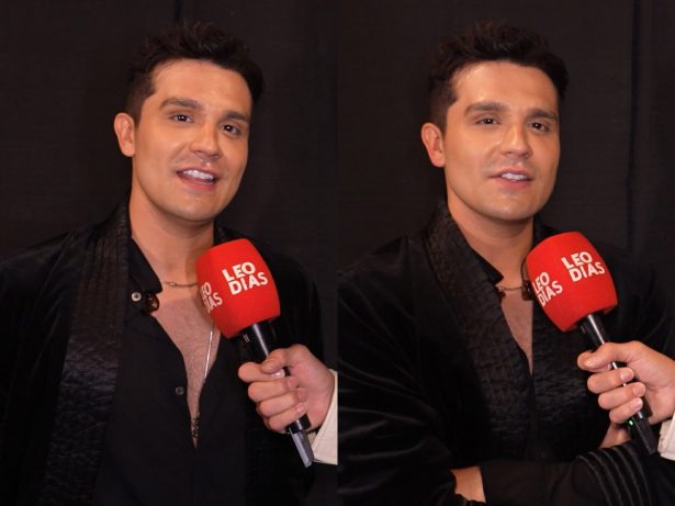 Luan Santana abre o coração para Leo Dias nos bastidores do São João de Serrinha