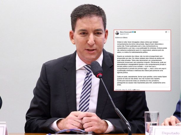 Glenn Greenwald denuncia vazamento de vídeo íntimo como ataque político