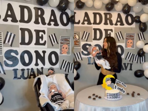 Raissa Barbosa surpreende com tema para 1º mesversário do filho. Veja!