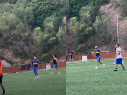 Em liberdade provisória, Daniel Alves joga futebol com pessoas que conheceu por aplicativo