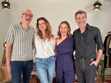 Marcos Caruso, Lavínia Vlasak, Regiane Alves e Nicola Siri - Foto: Bruna Vilar/Globo