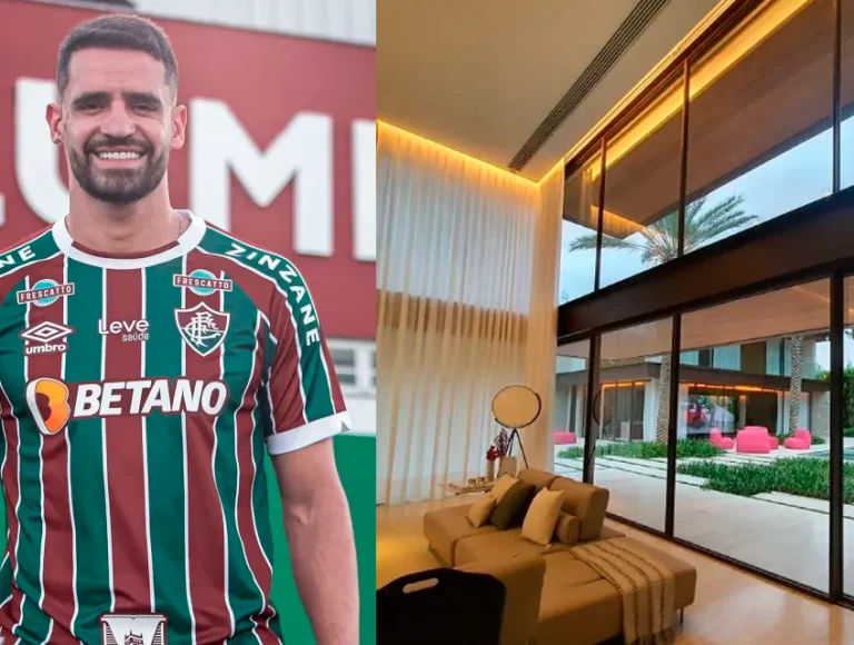 Salão de festas e hidromassagem: jogador do Fluminense retorna à mansão no Rio