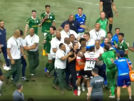 Briga generalizada marcou o clássico entre Palmeiras e São Paulo. Entenda!