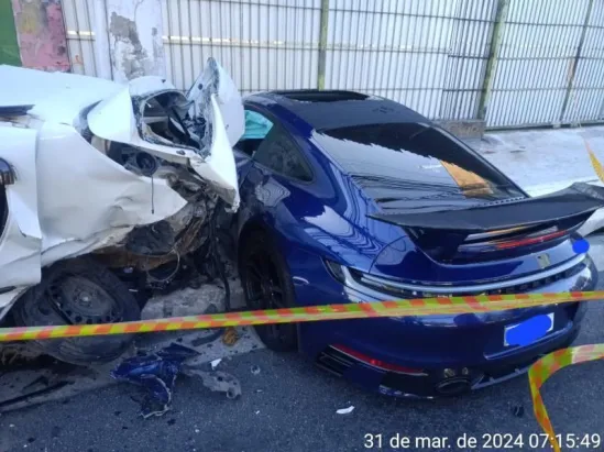 Novo vídeo mostra motorista de Porsche com 'voz arrastada' antes de se envolver em acidente em SP