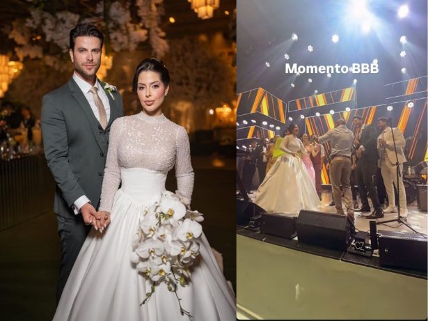 Ex-BBBs marcam presença no casamento de Laís Caldas e Gustavo Marsengo