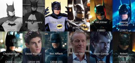 Batman já teve vários atores em live-action ao longo dos anos