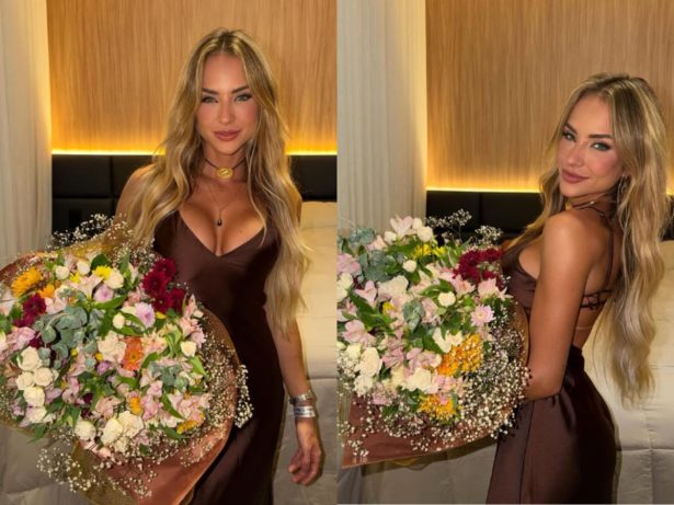 Gabi Martins recebe flores do ex-namorado e revela conversa sobre possível reconciliação