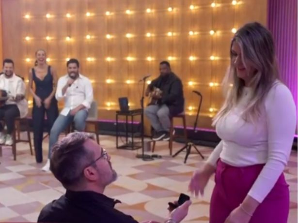 Pedido de casamento interrompe “Encontro com Patrícia Poeta” e emociona plateia