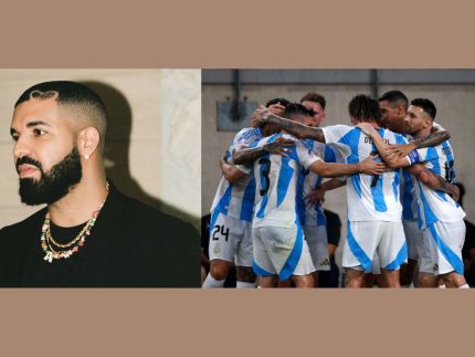 Deu ruim! Drake perde aposta e seleção argentina debocha do cantor