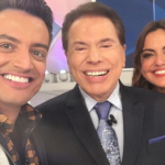 Silvio Santos não dava entrevistas, mas respondeu perguntas de LeoDias e Fabiola Reipert