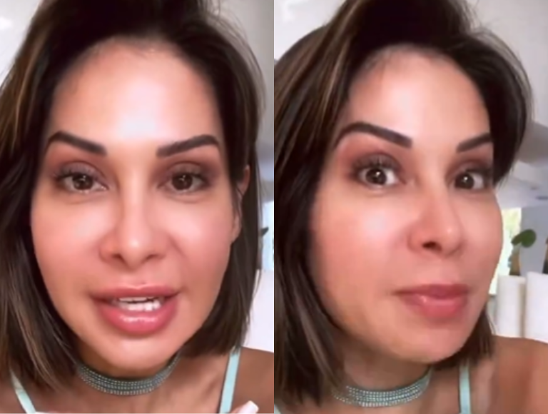 Maira Cardi em suas redes sociais explica porque filha com Arthur Aguiar chama Nigro de pai