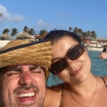 Após traição no carnaval, esposa de Marcelo Adnet posta foto ao lado dele em praia