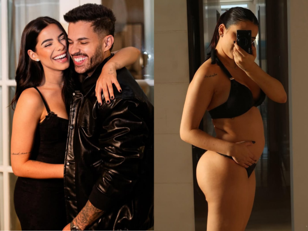 Após confirmar gravidez, Key Alves exibe barriga de três meses em novas fotos