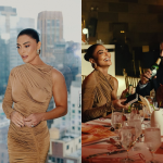 Juliana Paes posa com David Beckham em jantar de trabalho em Nova Iorque