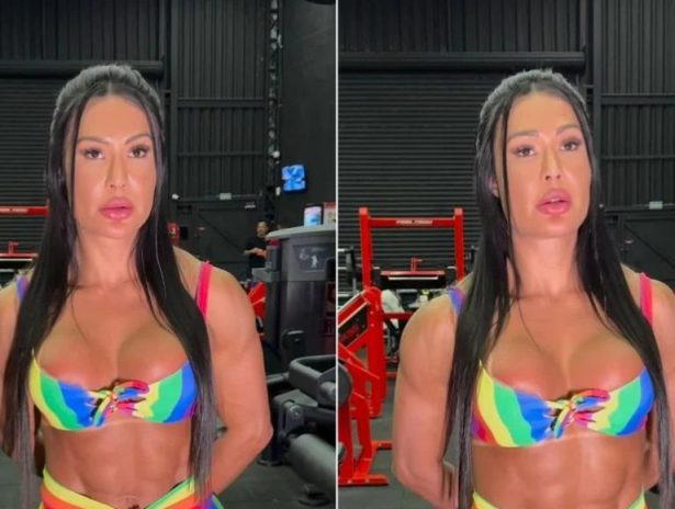 Após críticas, Gracyanne Barbosa apaga publicação onde rebola com banda LGBT