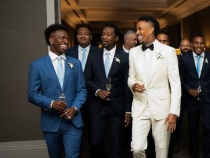 Veja o time de padrinhos e madrinhas do casamento de Éder Militão e Tainá Castro