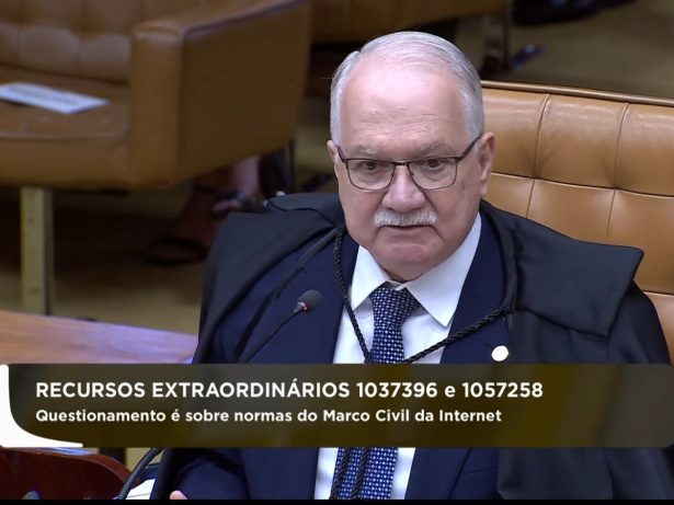 Fachin defende regulação ampla das redes sociais, mas critica papel do Judiciário no processo