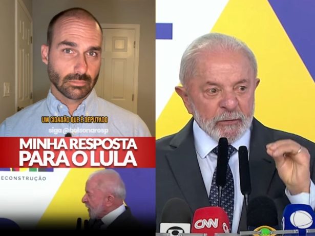 Em meio a polêmica, Eduardo Bolsonaro rebate acusações de Lula envolvendo EUA