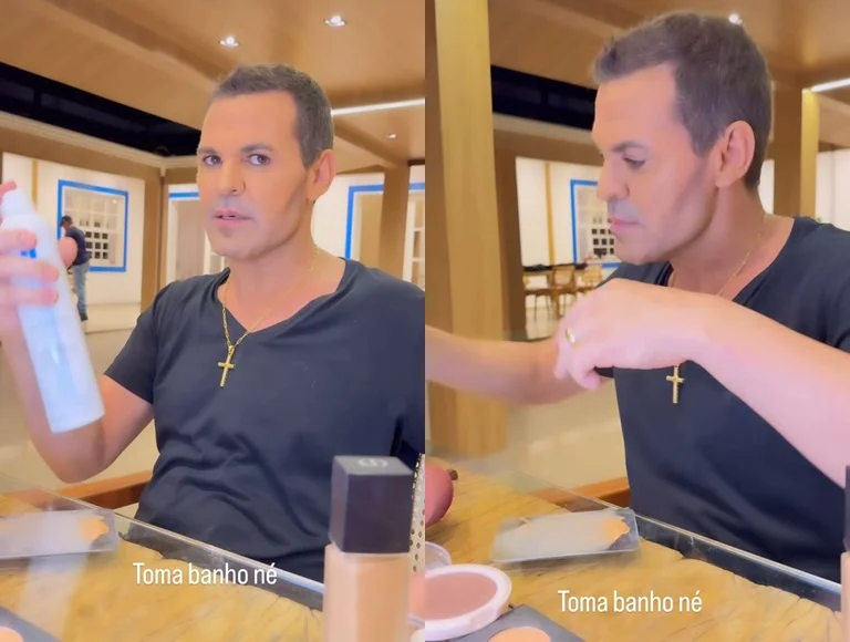 Eduardo Costa surge bem mais magro em vídeo e causa surpresa no público