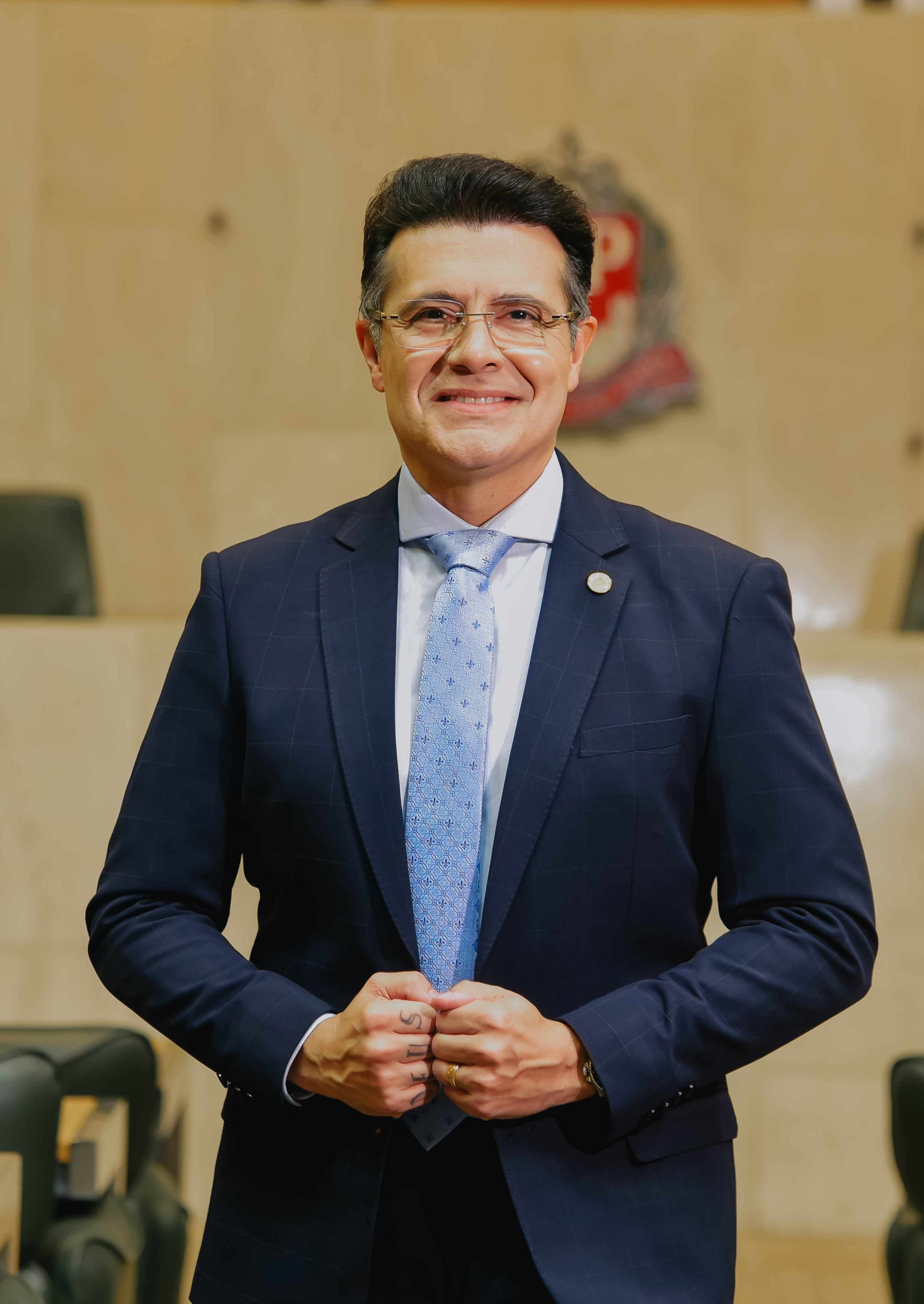 Fred Bruno levou tiro de raspão do deputado estadual Marcelo Aguiar (PL) em confusão em boate de São Paulo / Reprodução: Assembleia Legislativa de São Paulo (Alesp) Fred Bruno levou tiro de raspão do deputado estadual Marcelo Aguiar (PL) em confusão em boate de São Paulo / Reprodução: Assembleia Legislativa de São Paulo (Alesp)