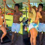 Virginia Fonseca agita a web ao trocar beijos com Vini Jr. em viagem a Trancoso