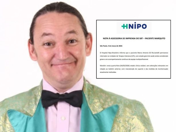 Marquito segue internado em estado grave na UTI, informa boletim médico