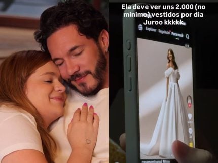 Viih Tube impressiona Eliezer na busca por vestido de noiva: “Vê dois mil por dia”