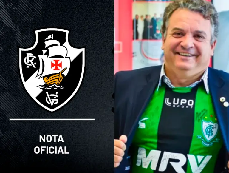 Em nota oficial, Vasco debocha de críticas do presidente do América-MG