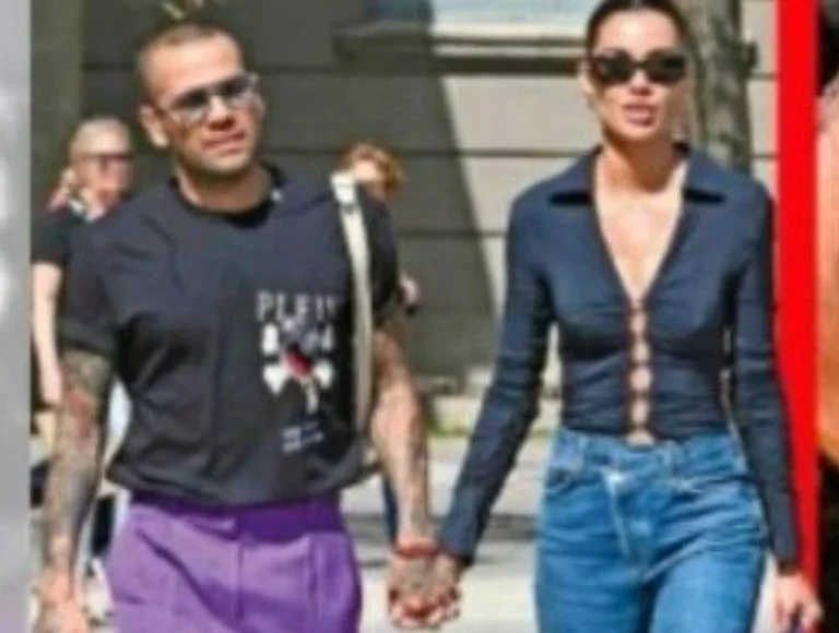 Flagra: Daniel Alves e Joana Sanz são fotografados andando de mãos dadas na Espanha. Veja!