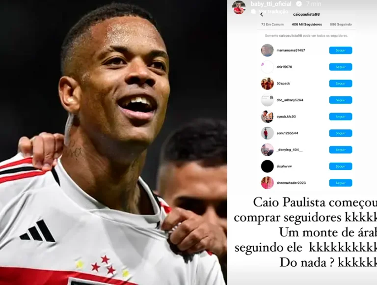 Em meio a treta com São Paulo, Caio Paulista é acusado de comprar seguidores