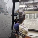 Enchentes em Nova Iorque inundam estações do metrô e ruas da cidade