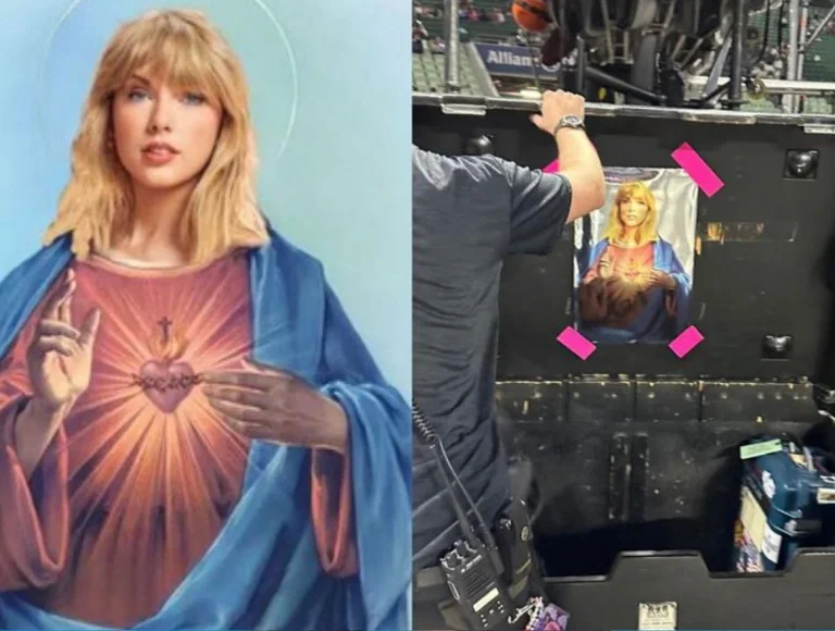 Equipamento de shows de Taylor Swift tem imagem da cantora como Jesus