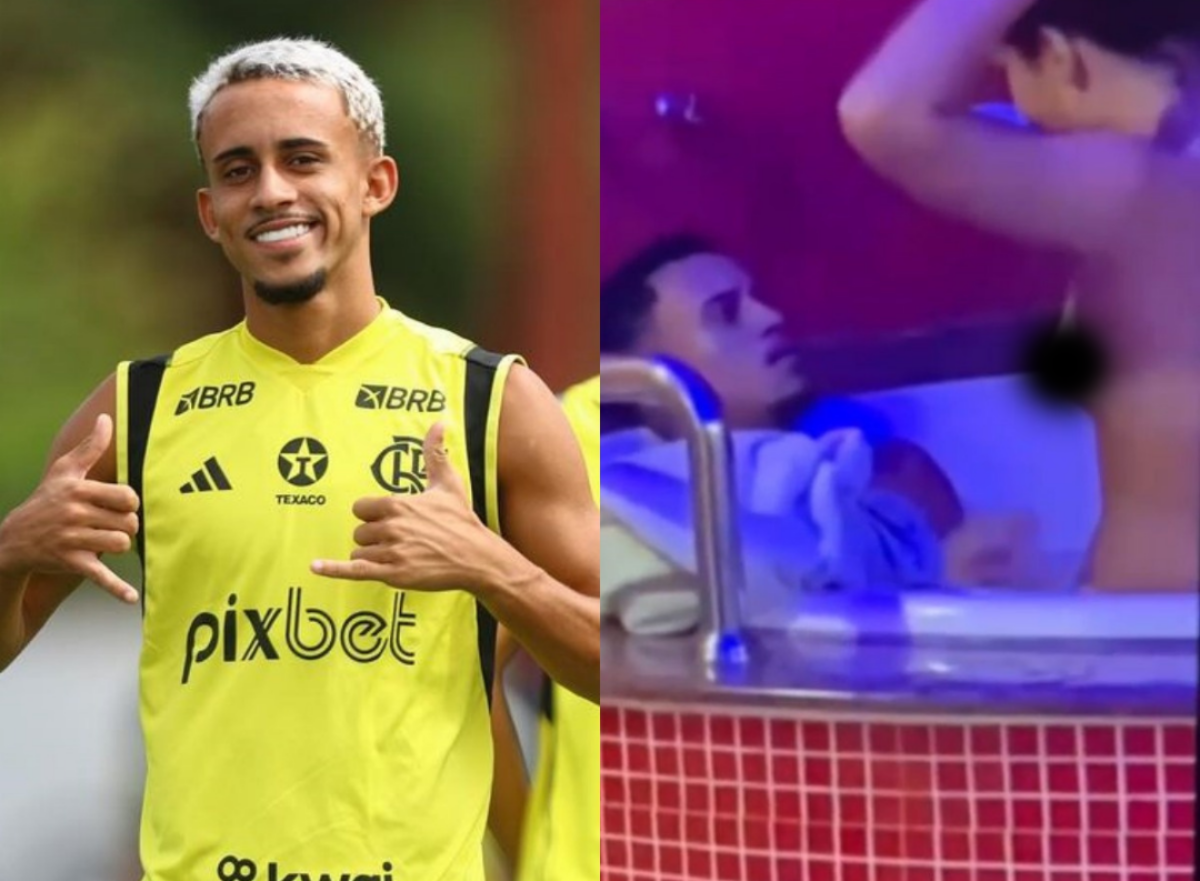 Vazam imagens de Matheus Gonçalves, do Flamengo, traindo a namorada; fofoca repercute em grupos do clube (Reprodução: Instagram)