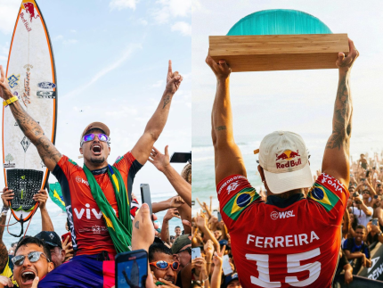 Italo Ferreira vence etapa no Rio e segue atrás do bicampeonato mundial de surfe