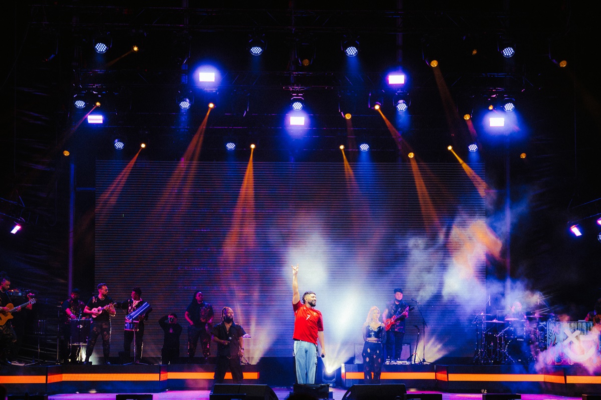 Dilsinho é o primeiro artista do pagode a se apresentar no Rock in Rio Lisboa em toda história do festival (Foto: Rita Seixas)